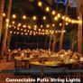 Festoon Lights Outdoor 60FT, String Lights Mains Powered Waterproof with 31Pcs ST38 Plastic LED Bulbs, 2200K Warm White Garden Patio String Lights for Party Decor Wedding (FREE POSTAGE) Image 3