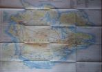1982  Falklands War - Operation Corporate Manoeuvre Map of The East Falklands