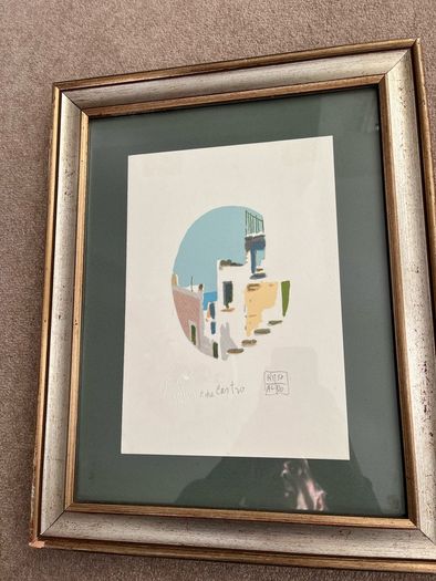 Serigraphy Aldo Riso Italian Artist
