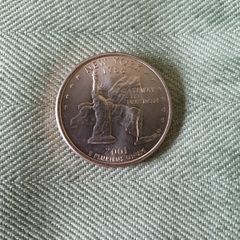 United States Quarter Dollar New York Gateway To Freedom 2001 Coin America USA
