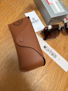 ray bans gun metal dark brown glass
