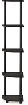 5 shelf Toolless Shelves, Wood, Espresso/Black (FREE POSTAGE)