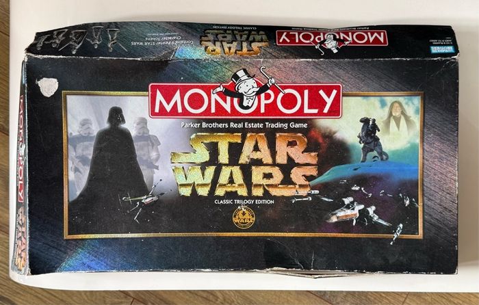 Vintage Monopoly Star Wars Classic Trilogy 1997
