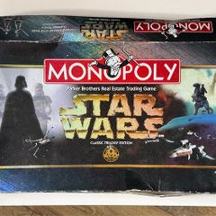 Vintage Monopoly Star Wars Classic Trilogy 1997