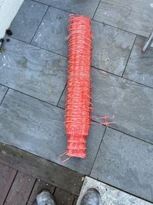 Red barrier mesh
