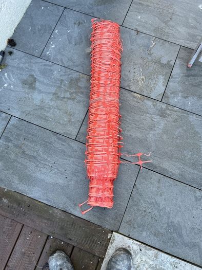 Red barrier mesh