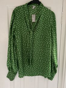 Green Blouse River Island BNWT