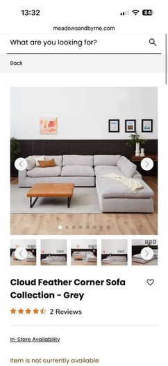 Cloud Feather Corner Sofa