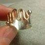 Handmade Copper and Sterling Silver Ring Image 8