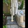 Garden parasol and base Image 2