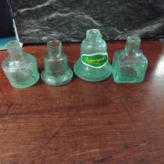 4 Antique ink bottles