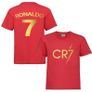 Kids Ronaldo Inspired Soccer T shirt footy merch Ronaldo TEEs Boys Girls Gift Top Tee 5-13yrs Number 7 # 7 CR7 Cristiano Ronaldo T-shirt Image 4