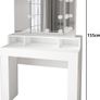 Dressing table with LED lighting 10 bubs and 3 pc mirror foldable stylish Image 2