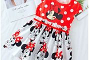 Lovely Minnie Mouse Princess Birthday Party Outfit Girls Dress Sz 3-4 Yrs