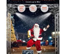 Snow Machine, Powerful 650W Handheld/Hanging Fake Snow Maker, Snowflake Making Machine with Portable Handle, Outdoor & Indoor Artificial Snowflake Maker for Holidays DJ Parties Christmas Decor