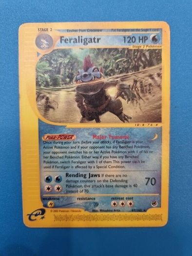 Feraligatr Pokemon Card (47/165) Expedition Base Set