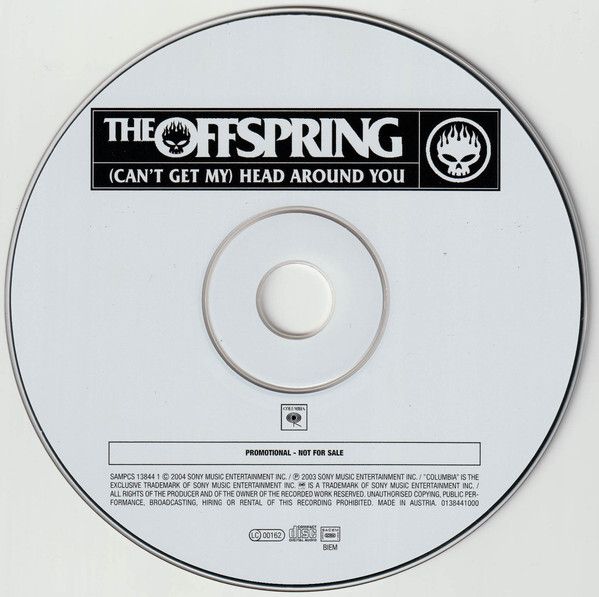 The Offspring "(Can't Get My) Head Around You" CD Single Promo