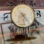Vintage Mid Century Swiss Aneroid Barometer and Thermometer 1960s Image 10