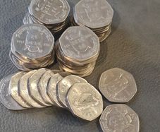 Fifty 1988 Ireland Eire Dublin Millennium 50 pence Coins
