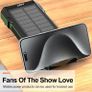 10000mAh Solar Portable Power Bank with Hand Crank Generator, SOS Distress Signal Light & Dual Super Bright Flashlights Image 5