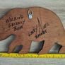 Larry Neil Barnes Hand Carved Wood Grizzly Bear Plaque Image 4
