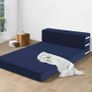 Folding Mattress Double, High Density Foam Fold Out Sofa Chair Z Bed, Foldable Floor Futon Mattress, Floor Lounger Guest Sofa Bed Folding Couch for Sleeping, Travel, 12cm thick Image 2