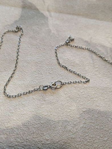 Silver and amber necklace