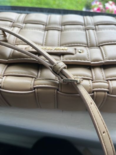 Michael Kors Ivy Woven Crossbody Handbag