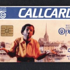 1994 Ireland 50 unit Wexford Opera Festival (Gemplus GEM1) Call Card Used. Telecom Eireann card number 1076