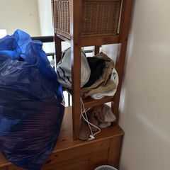 wooden wicker basket storage cabinet