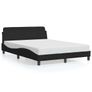 Bed Frame "Dover" Black 135x190 cm Double Velvet Image 3
