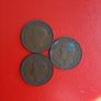 3 British Halfpennies in Sequence Image 2