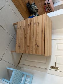 solid wood storage cabinet