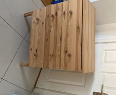 solid wood storage cabinet