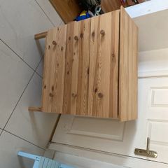 solid wood storage cabinet