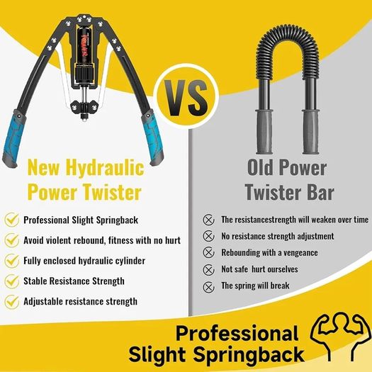 Twister Arm Exerciser - Adjustable 22-440lbs Hydraulic Power/Arm Exercise Equipment/Upper Body Exercise/Chest Workout/Shoulder Exercise Machine