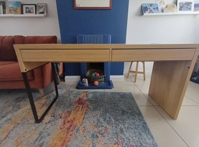 Oak Effect Ikea Micke Desk
