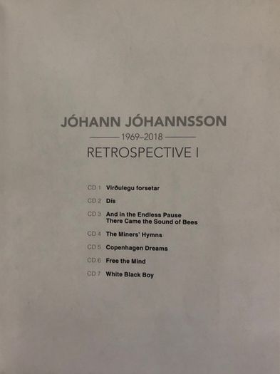 Johann Johannsson | Retrospective I    CD Boxset