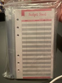 Budget Binder Accessories - 8x Pockets
