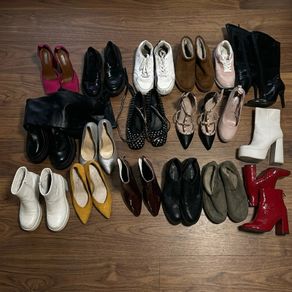 Bundle of 18 pairs of womens shoes size 37