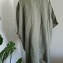 Linen tunic or blouse asymmetric over size large Image 6