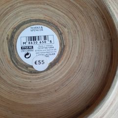 new extra large lacquer bowls marks & Spencer stickers attached