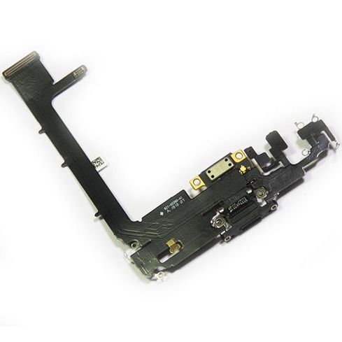 For Apple iPhone 11 Pro Max Charging Port Flex Cable Replacement - Black