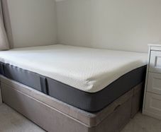 Grey Velvet Storage Divan Bed (Double)