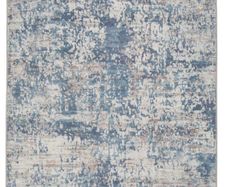 Large Flatwoven Rug - Blue