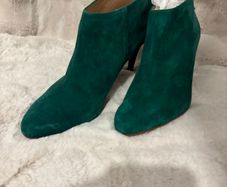 LK Bennett green suede ankle boots - EU 38