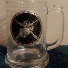 United States Marine Corps Silent Drill Platoon glass tankard