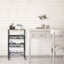 NEW SALE | Kitchen Cart on Wheels, 4 Tier Kitchen Storage Cart, Mesh Snack Cart Organizer with Lockable Wheels, Wood Look Top and Metal Frame for Kitchen Image 4