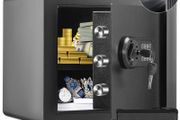 Safe, 1.2 Cubic Feet Home Safe, Steel Security Safe with Digital Keypad and 2 Keys, Cabinet Safe with Fire-proof Bag, Protect Cash, Gold, Jewelry, Documents for Home, Hotel, 15.8x11.8x13.8 inche