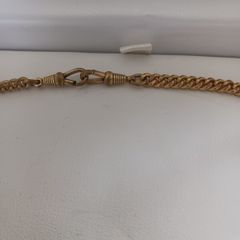 Gold colour watch chain